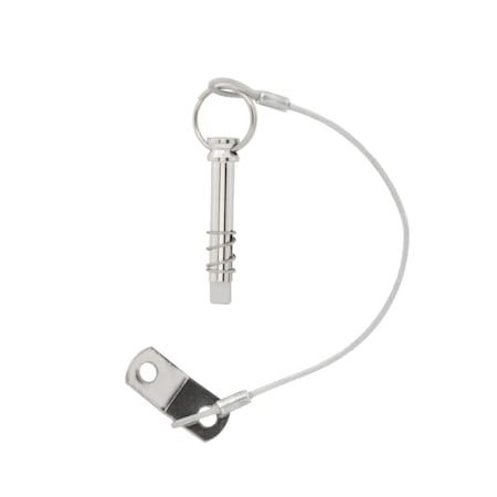 Whitecap Stainless Steel Quick Release Pin with Lanyard & Tab S-1021C